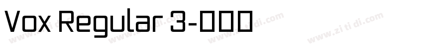 Vox Regular 3字体转换